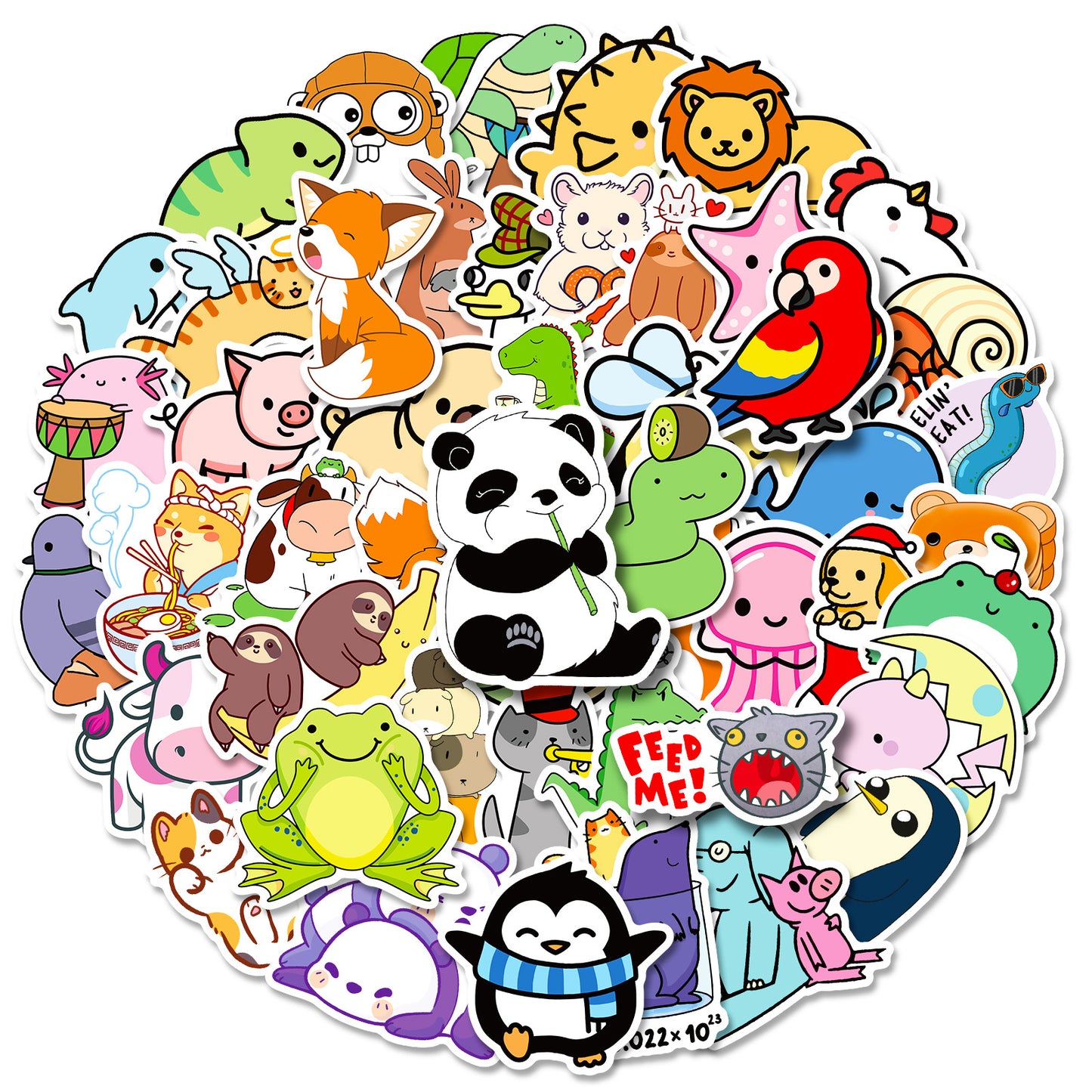 50 Cute Little Animal Stickers