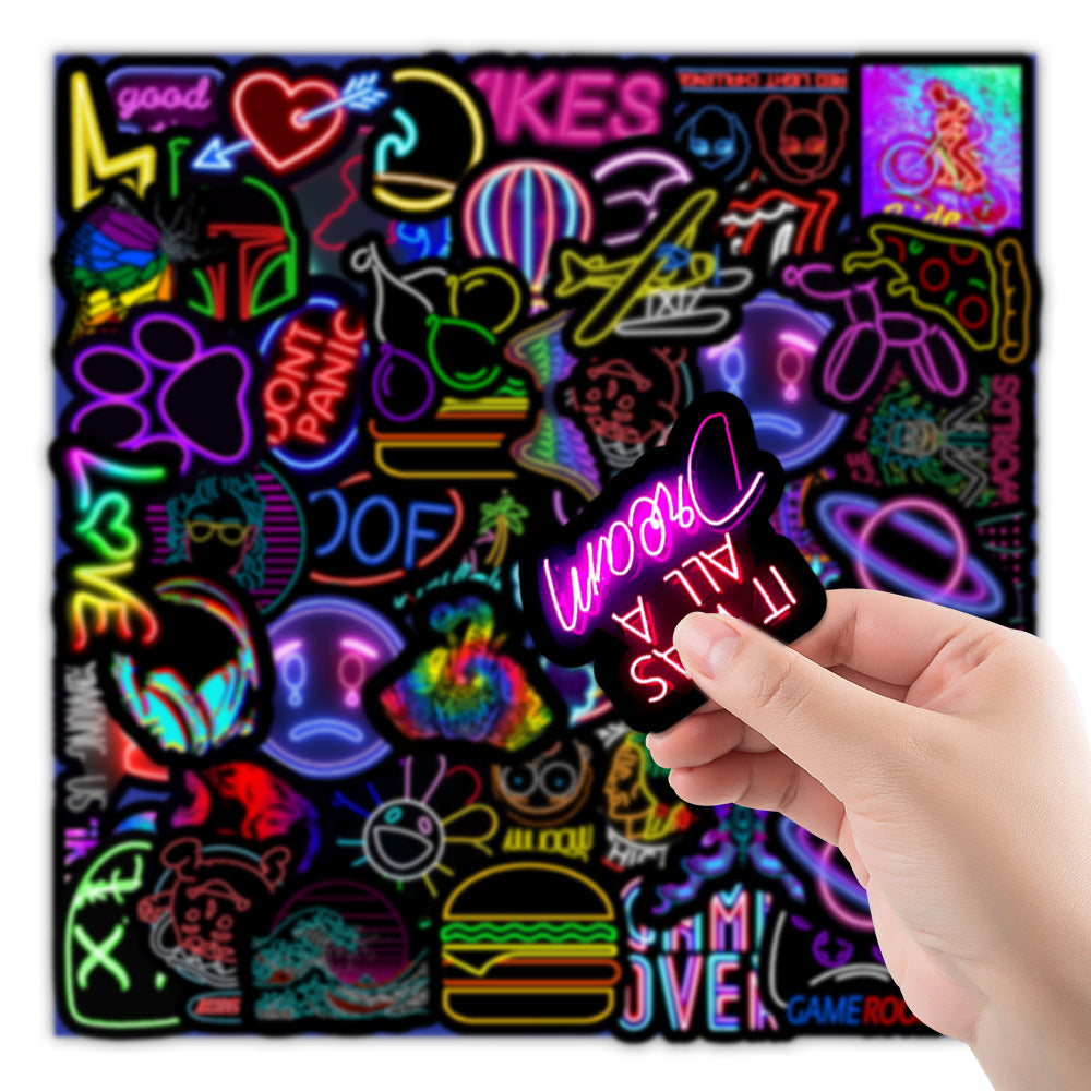 50 New Neon Stickers