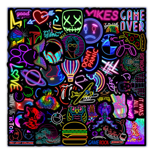 50 New Neon Stickers